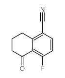 4-fluoro-5-oxo-7,8-dihydro-6H-naphthalene-1-carbonitrile结构式