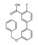 2-fluoro-5-(3-phenylmethoxyphenyl)benzoic acid Structure