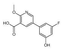 5-(3-fluoro-5-hydroxyphenyl)-2-methoxypyridine-3-carboxylic acid Structure