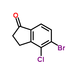 5-溴-4-氯-2,3-二氢-1H-茚-1-星空app结构式