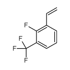 2-Fluoro-3-vinylbenzotrifluoride, 1-Ethenyl-2-fluoro-3-(trifluoromethyl)benzene structure