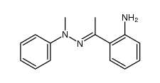 1-(2-amino-phenyl)-ethanone-(methyl-phenyl-hydrazone) Structure