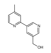 [5-(4-methylpyridin-2-yl)pyridin-3-yl]methanol结构式