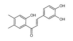 (E)-3-(3,4-Dihydroxyphenyl)-1-(2-hydroxy-4,5-dimethylphenyl)prop-2-en-1-one Structure