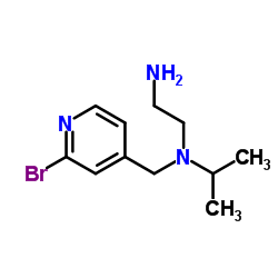 N-[(2-Bromo-4-pyridinyl)methyl]-N-isopropyl-1,2-ethanediamine Structure