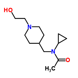 N-Cyclopropyl-N-{[1-(2-hydroxyethyl)-4-piperidinyl]methyl}acetamide Structure