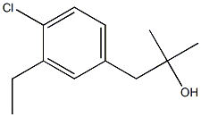1-(4-chloro-3-ethylphenyl)-2-methylpropan-2-ol Structure