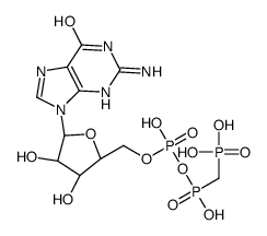 guanosine 5'-[β,γ-methylene]triphosphate结构式