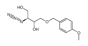 (2S,3R)-2-azido-4-O-(4-methoxybenzyl)butan-1,3,4-triol结构式