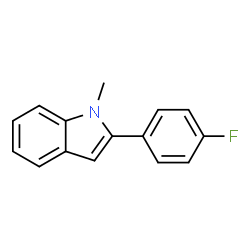 2-(4-Fluorophenyl)-1-methyl-1H-indole structure