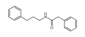 2-phenyl-N-(3-phenylpropyl)acetamide结构式