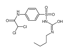 N-[4-(butylcarbamoylsulfamoyl)phenyl]-2,2-dichloroacetamide Structure