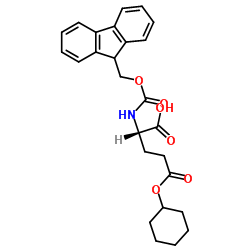 Fmoc-glu(ochx)-oh Structure