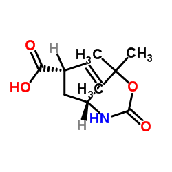 (1s,4r)-4-{[(tert-butoxy)carbonyl]amino}cyclopent-2-ene-1-carboxylic acid Structure