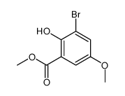 methyl 3-bromo-2-hydroxy-5-methoxybenzoate结构式