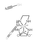 2-azanidylethylazanide; cobalt(+3) cation; thiocyanic acid; isothiocyanate; nitrite picture