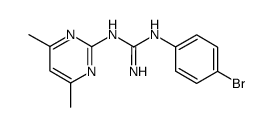 1-(p-Bromophenyl)-3-(4,6-dimethyl-2-pyrimidinyl)guanidine structure