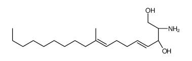 (2S,3R)-2-amino-9-methyloctadeca-4,8-diene-1,3-diol结构式