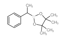 4,4,5,5-四甲基-2-(1-苯基乙基)-1,3,2-二噁硼烷结构式