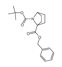 7-(tert-butyloxycarbonyl)-1-carboxy-7-azabicyclo[2.2.1]heptane benzyl ester Structure