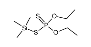 O,O-diethyl S-(trimethylsilyl) phosphorodithioate Structure