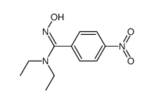 (E)-N,N-diethyl-N'-hydroxy-4-nitrobenzimidamide Structure