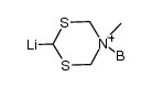 5-methyl-1,3,5-dithiazin-2-yllithium-5-borane Structure