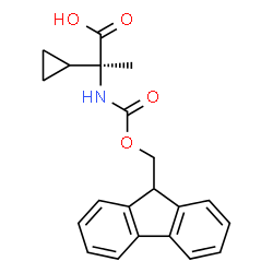 Fmoc-Ala(alpha-cyclopropyl)-OH结构式