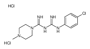 N'-[N'-(4-chlorophenyl)carbamimidoyl]-4-methylpiperazine-1-carboximidamide,dihydrochloride Structure