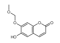 6-hydroxy-7-(methoxymethoxy)chromen-2-one结构式