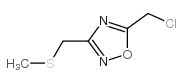 5-(氯甲基)-3-[(甲基硫代)甲基]-1,2,4-噁二唑结构式