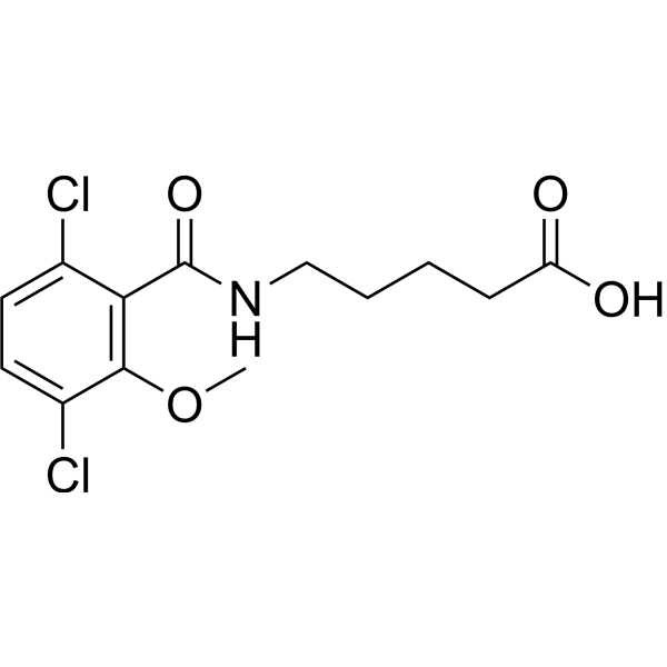 Dicamba-5-aminopentanoic acid结构式