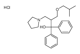 2-(2-methylpropoxymethyl)-1,1-diphenyl-3-pyrrolidin-1-ylpropan-1-ol,hydrochloride结构式