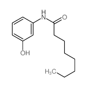 Octanamide,N-(3-hydroxyphenyl)- Structure