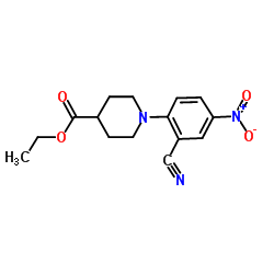 Ethyl 1-(2-cyano-4-nitrophenyl)-4-piperidinecarboxylate图片