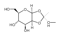 1,2-O-(1-methoxyethylidene)-β-D-mannopyranose Structure