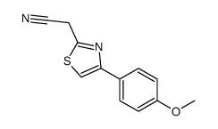 [4-(4-methoxyphenyl)-1,3-thiazol-2-yl]acetonitrile结构式