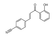 4-[3-(2-hydroxyphenyl)-3-oxoprop-1-enyl]benzonitrile Structure