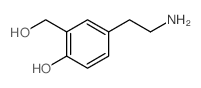 4-(2-aminoethyl)-2-(hydroxymethyl)phenol结构式