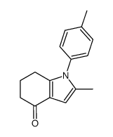 2-methyl-1-(p-tolyl)-6,7-dihydro-1H-indol-4(5H)-one结构式