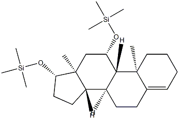 11β,17β-Bis(trimethylsiloxy)androst-4-ene structure