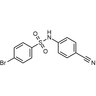 4-Bromo-N-(4-cyanophenyl)benzenesulfonamide structure