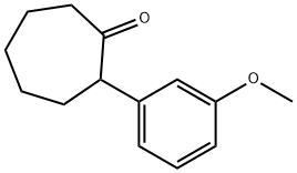 Cycloheptanone, 2-(3-methoxyphenyl)- Structure