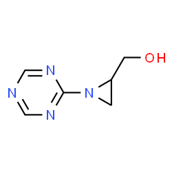 2-Aziridinemethanol,1-(1,3,5-triazin-2-yl)-(9CI) Structure