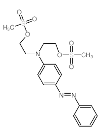 Ethanol, 2,2-[[4- (phenylazo)phenyl]imino]bis-, dimethanesulfonate (ester)结构式