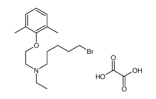 5-bromo-N-[2-(2,6-dimethylphenoxy)ethyl]-N-ethylpentan-1-amine,oxalic acid结构式