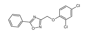 3-[(2,4-Dichlorophenoxy)methyl]-5-phenyl-1,2,4-oxadiazole Structure