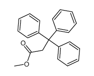 methyl 3,3,3-triphenylpropanoate结构式