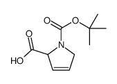 1-(TERT-BUTOXYCARBONYL)-2,5-DIHYDRO-1H-PYRROLE-2-CARBOXYLIC ACID Structure