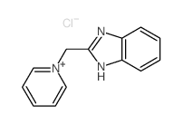 Pyridinium,1-(1H-benzimidazol-2-ylmethyl)-, chloride (1:1) Structure